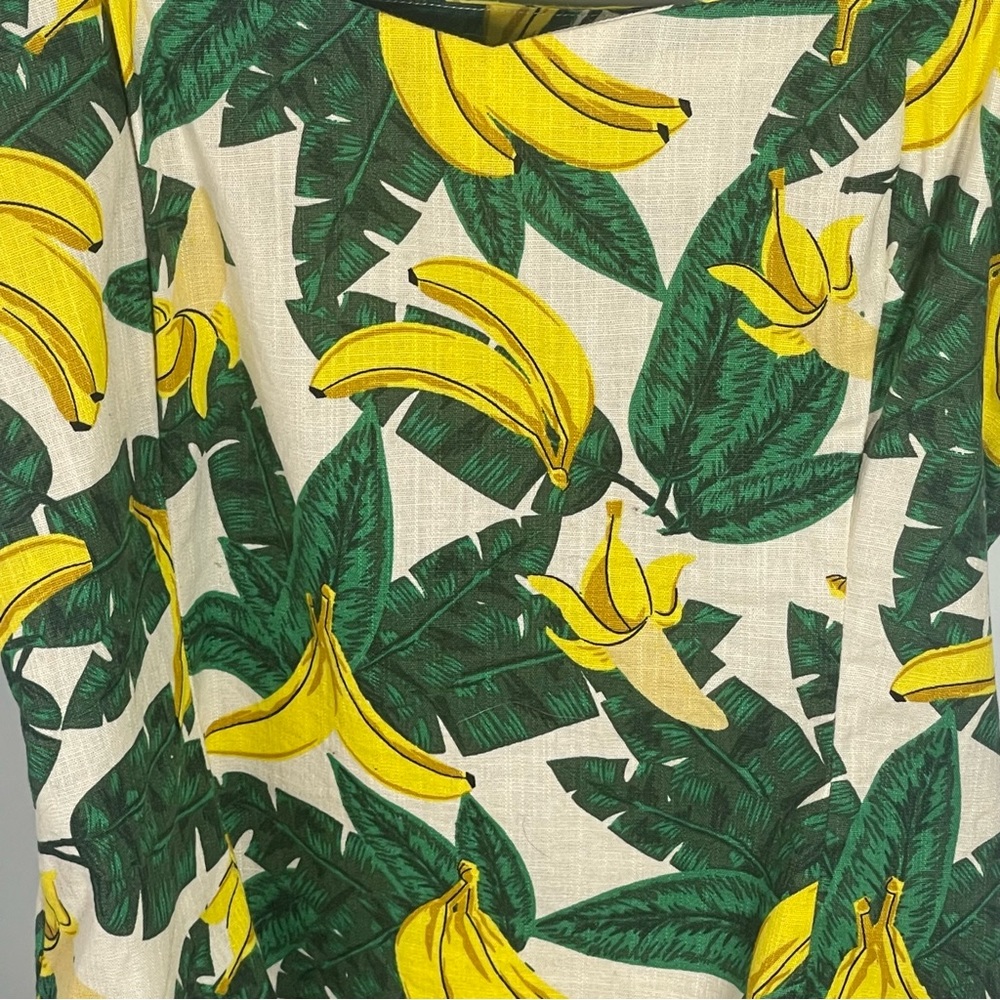 Collectif Banana Print Top Medium - Picture 9 of 10